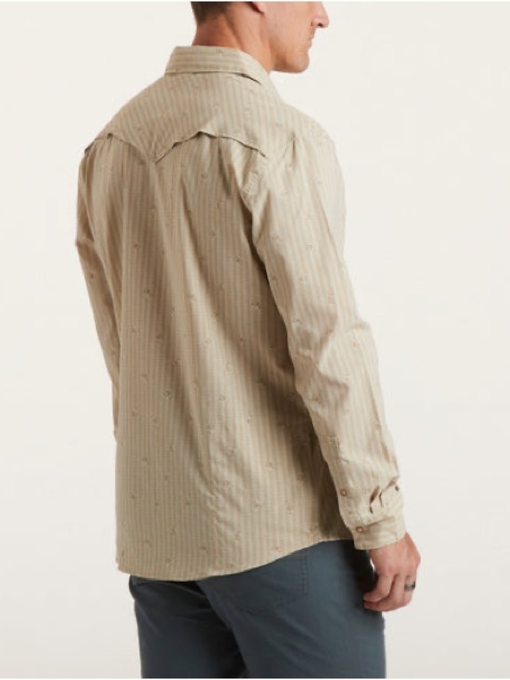 Howler Brothers Men's H Bar B Tech Floral Grid Snap Button-Down Shirt - Picture 4 of 12